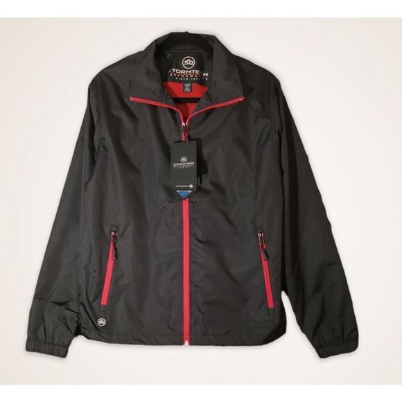 Stormtech Jacket Axis Shell GSX-1 NWOT Small Black Red - Picture 1 of 10